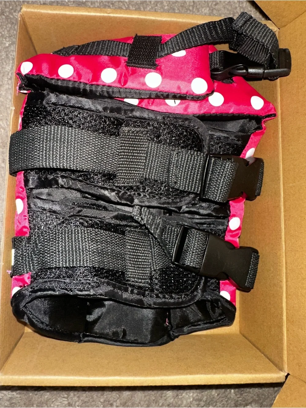 Red Polka Dot Dog Life Jacket